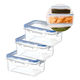 thumbnail image 1 of Taper contenedor hermético plástico 1000 ml comida 3u, 1 of 3