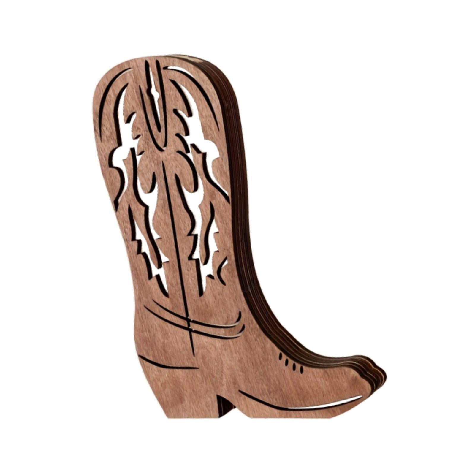 Bothyi - Jarrón De Flores Con Diseño De Bota De Vaquero, Único Jarrón Colgante Rústico Para Baño, Hogar Y Balcón.