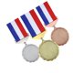 thumbnail image 5 of 3 Medallas De Metal En Blanco De Aleación De Zinc Con Cintas Para Competición Estilo B, 5 of 5