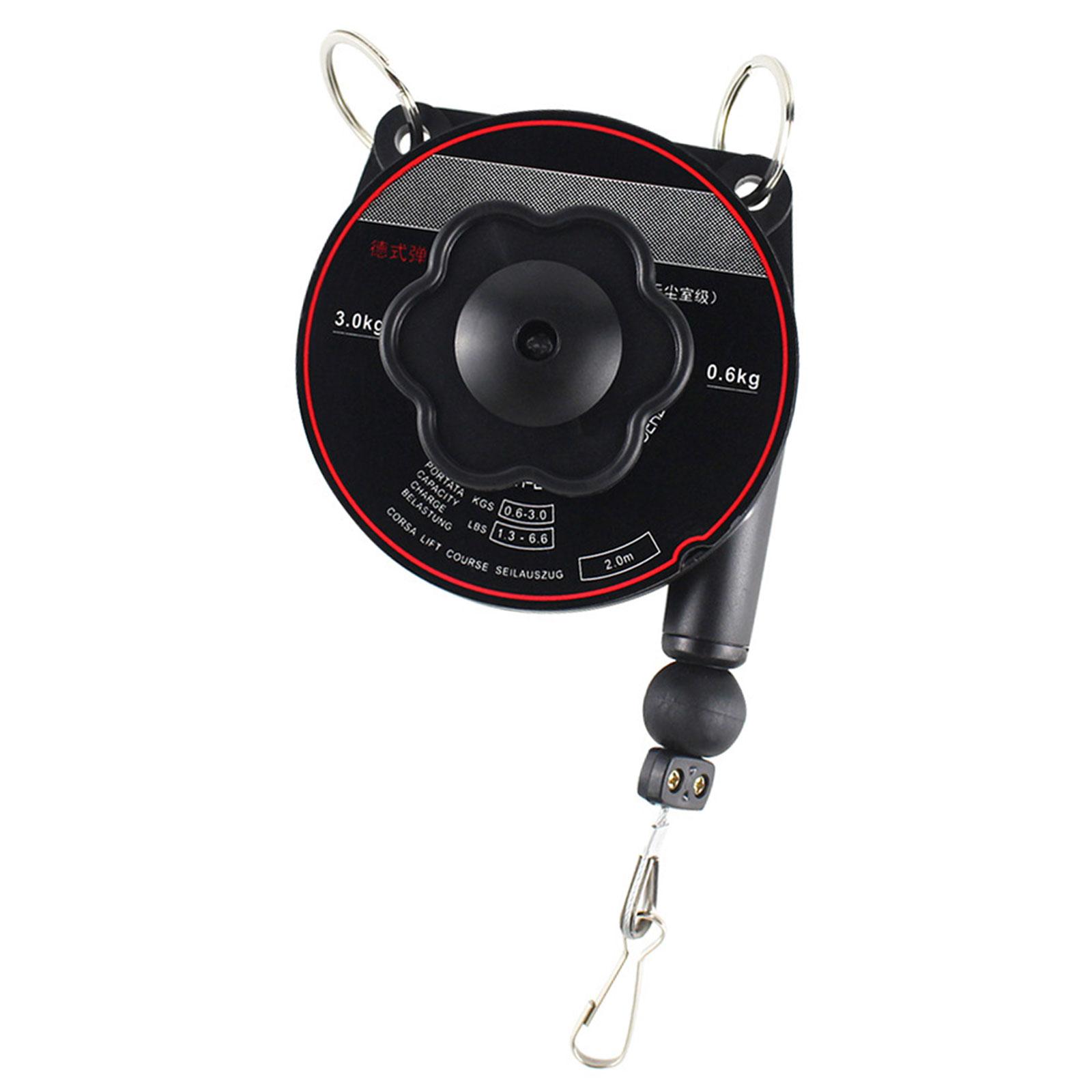 Ioensy - Equilibrador De Resorte Retráctil Para Accesorio De Línea De Montaje, Herramienta Para Colgar Duradera De 0,6 A 3,0 Kg