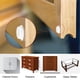 thumbnail image 3 of Protectores adhesivos redondos GorillaGrit blancos, paquete de 100, para gabinetes y cajones, 3 of 8