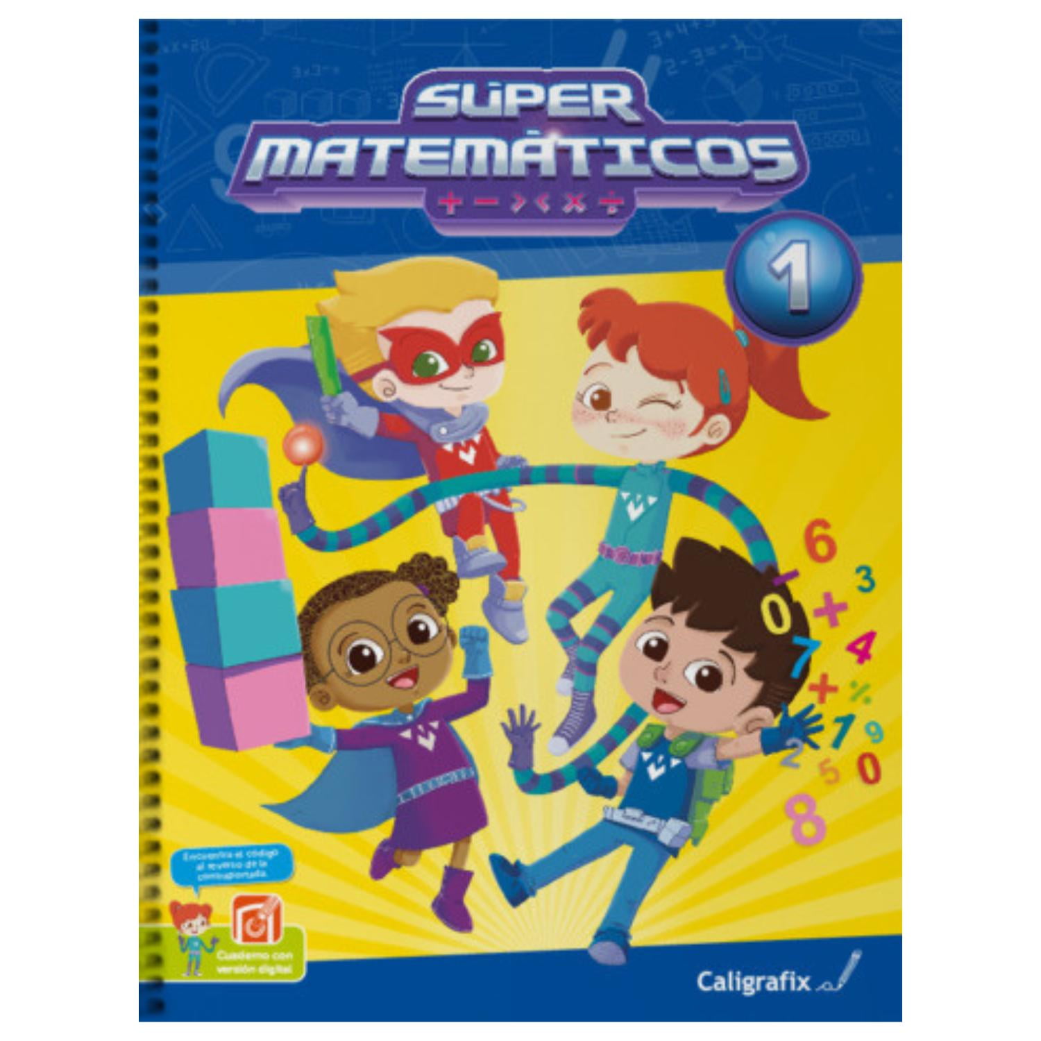 Supermatemáticos Nº1 - Caligrafix Blanco