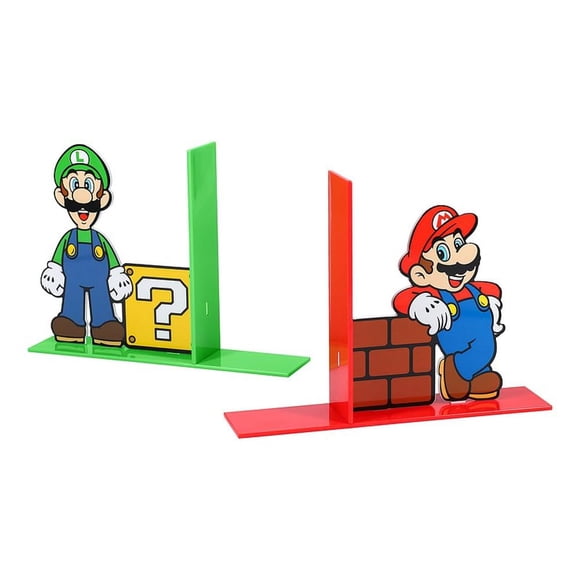 Sujetalibros Paladone Super Mario Mario y Luigi