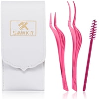 Sawkit - Juego De Herramientas Para Aplicar Pestañas, Kit De Sierra Con Pinzas Y Brocha, 3 Unidades