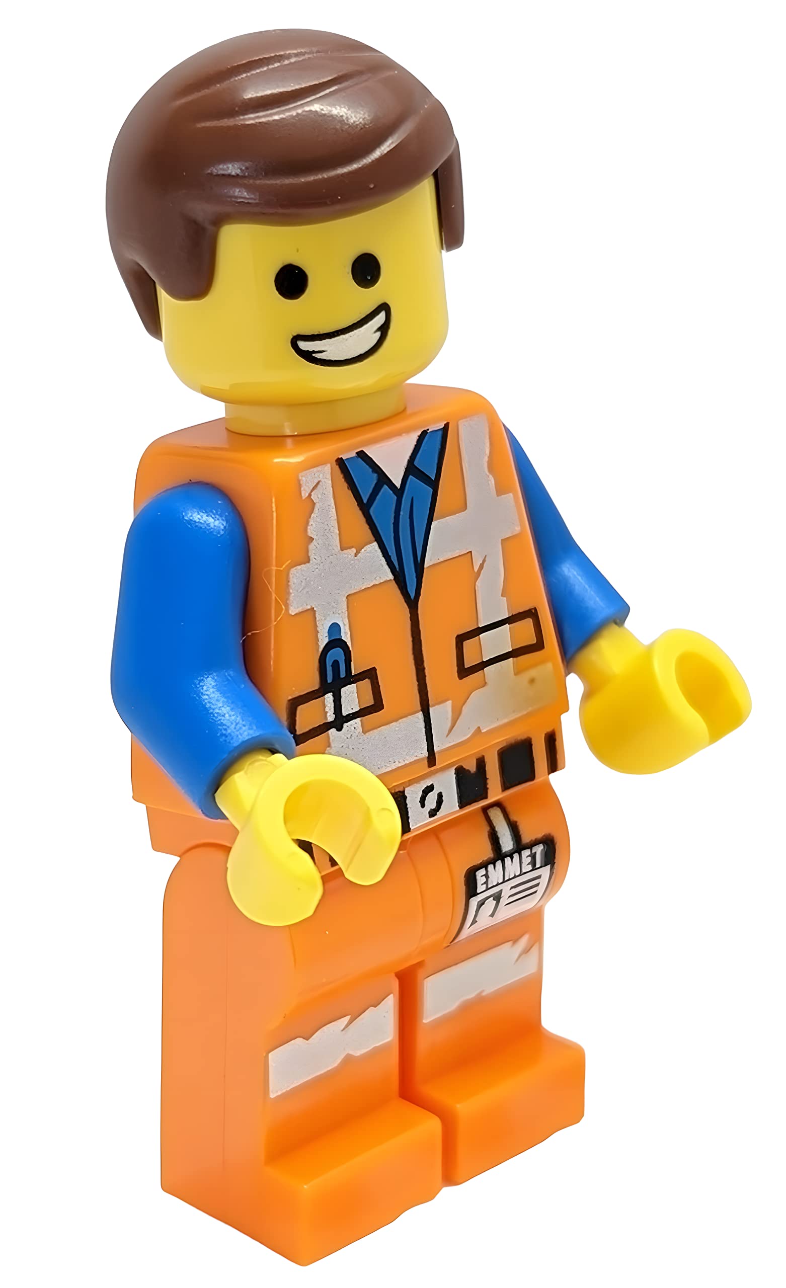Figura Lego The Movie 2 Emmet Minifig Con Sonrisa Y Mirada Asustada
