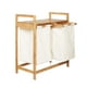 thumbnail image 1 of Cesta Ropa Sucia Bambú Doble Beige, 1 of 8