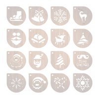 Magideal - Plantillas De Café, Plantillas De Arte Latte, Herramienta De Café, Plantilla De Arte De Café De Espuma, Plantilla De Pastel Para Tarta, Galleta, Mouss