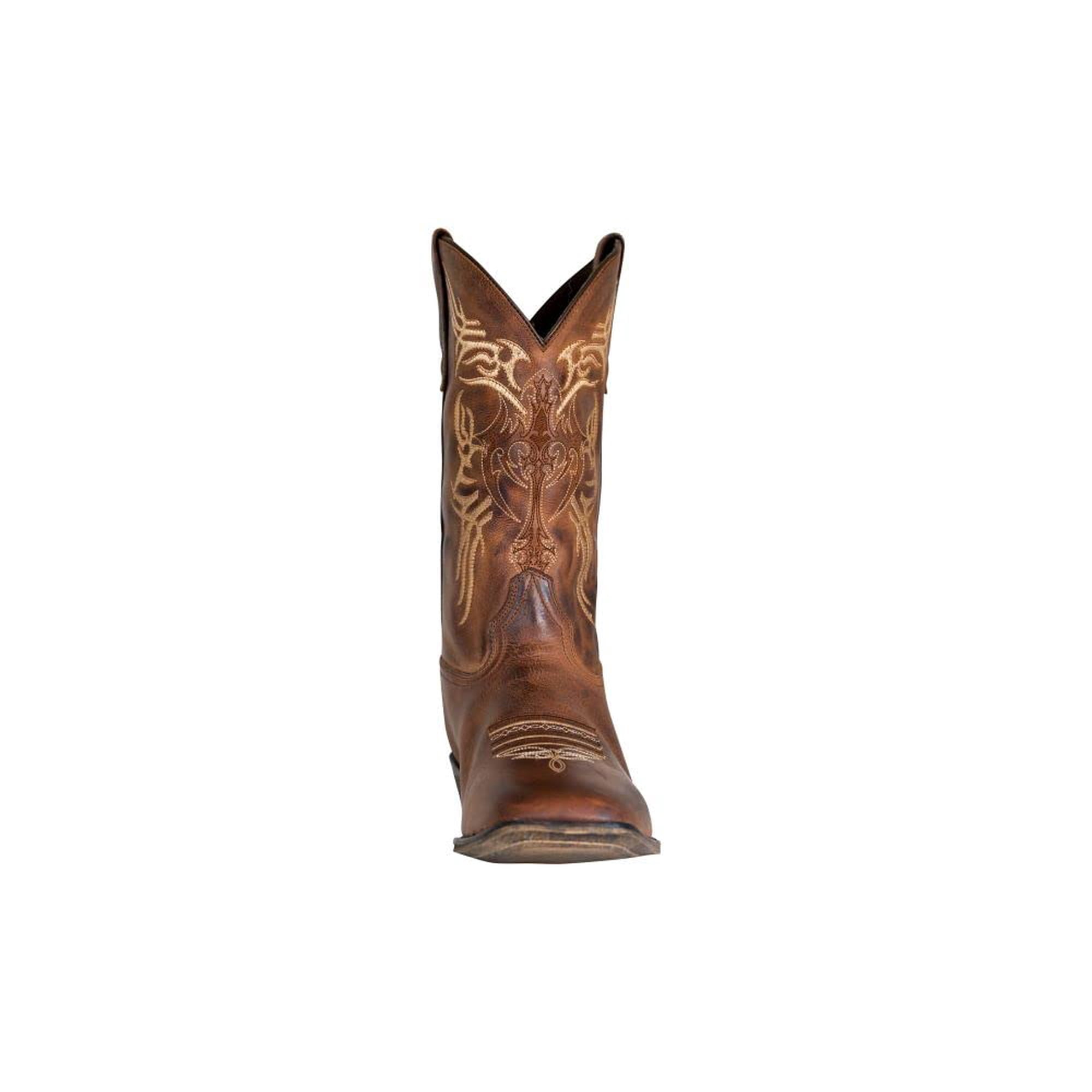 Botas Vaqueras Tuffrider Lamar De Cuero Con Punta Cuadrada Ancha Para Hombre