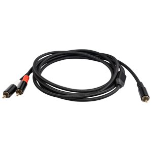 Magideal - Cable De Subwoofer 2Rca, Divisor En Y, Cable Estéreo, Conector Estéreo Para Auriculares De Sonido En Hogar, Transmisión , Dvd, Tv, , 3M