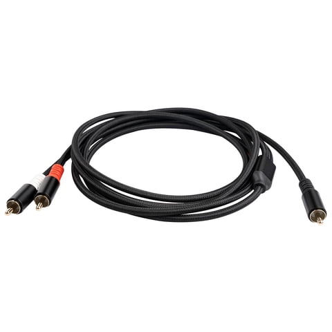 Magideal - Cable De Subwoofer 2Rca, Divisor En Y, Cable Estéreo, Conector Estéreo Para Auriculares De Sonido En Hogar, Transmisión , Dvd, Tv, , 3M