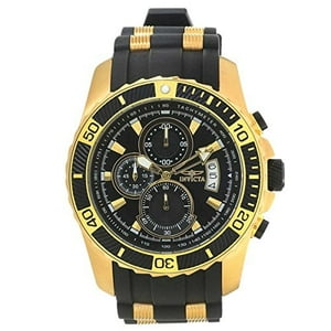 Reloj Invicta De Moda Con Cronógrafo Japonés De Caucho Dorado Pro Diver Inv-22430 Para Hombre