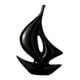 thumbnail image 1 of Estatua De Barco De Vela Coleccionable Regalo Interior Arte Artesanía Decoración De Sala De Estar Negro, 1 of 3