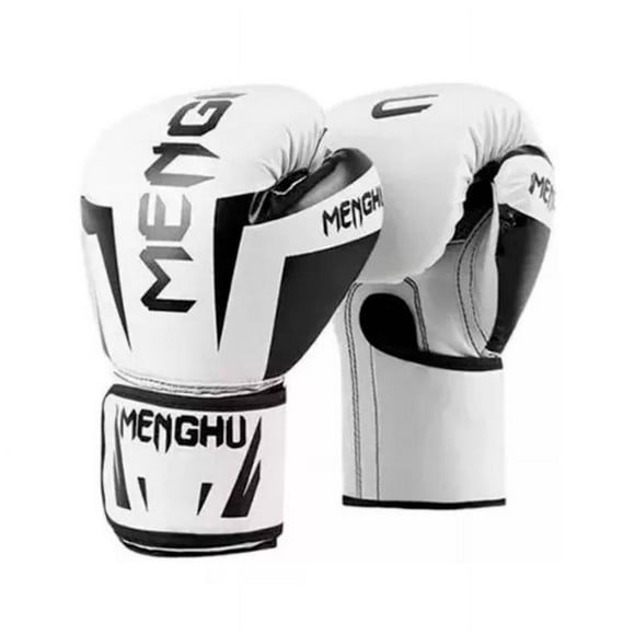Guantes De Box Boxeo Menghu Tigre Series Artes Marciales - Blanco 16 onz