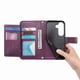 thumbnail image 2 of Funda tipo cartera de piel sintética FOXDOCK para Samsung Galaxy S26 – Resistente a golpes y a las interferencias RFID – Correa de mano larga Púrpura, 2 of 5