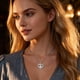 thumbnail image 4 of Collar colgante de amor de amor con piedra de nacimiento Zirconia, regalo de joyería de las mujeres para la Navidad, cumpleaños, aniversario, 4 of 5
