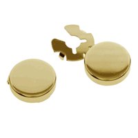 Ioensy - 2 Uds. De Ufflinks Para Hombre, Camisas De Vestir, Botones De Puño Redondo Para Fiesta, Cubiertas Doradas
