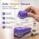 thumbnail image 2 of Cortapuntas de agujas Dimple Maker 3000 de capacidad - Morado, 2 of 6