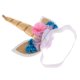 thumbnail image 3 of Unicornio Cuerno Oído Flor Diadema Cosplay Hairband Para Ni?os Fiesta De Oro, 3 of 5