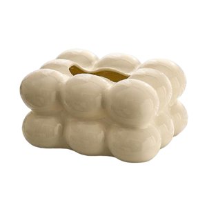 Magideal - Soporte De Cubierta De Caja De Pañuelos Moderno, Contenedor Rectangular Organizador De Caja De Soporte De Pañuelos Faciales Para Coche, Dormitorio, Of , Blanco