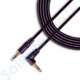 thumbnail image 1 of Cable auxiliar de audio de 3,5 mm en ángulo recto macho a macho de SatelliteSale, cable universal de nailon negro de 9 metros., 1 of 2