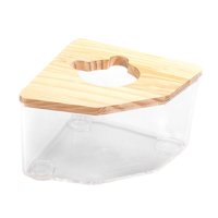 Ioensy - Baño Para Hámster Inodoro Baño Para Mascotas Baño Transparente Para Mascotas Inodoro Para Ratones Hurón Chinchilla Transparente