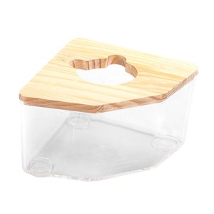 Ioensy - Baño Para Hámster Inodoro Baño Para Mascotas Baño Transparente Para Mascotas Inodoro Para Ratones Hurón Chinchilla Transparente