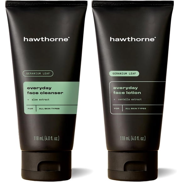 Kit Cuidado Facial Hombre Hawthorne Limpiador Loción 118ml