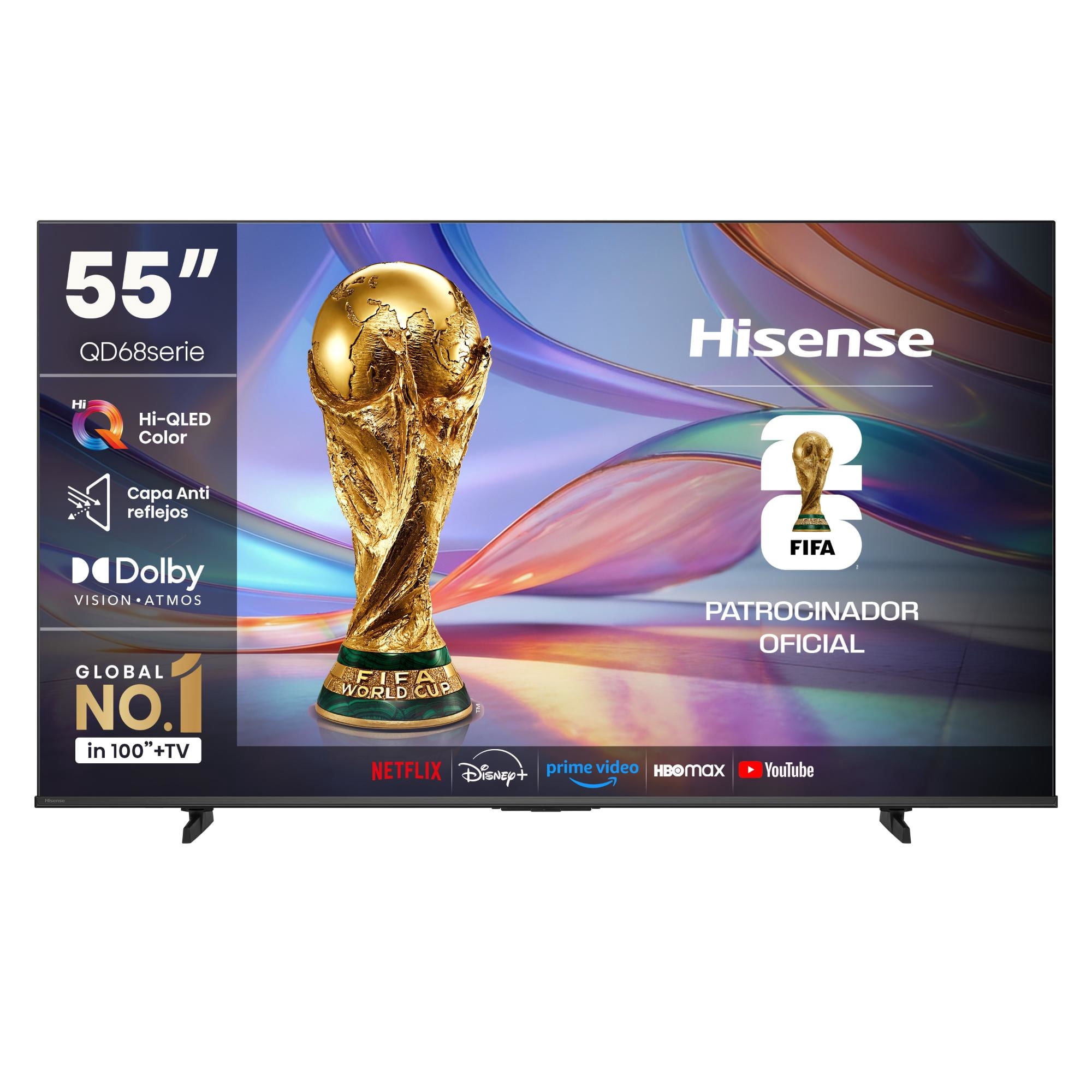 HISENSE TELEVISOR SMART TV 55" QLED UHD 55QD68SG GOOGLE TV
