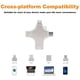 thumbnail image 5 of 2 TB 4 en 1 USB 3.0 2000 GB Unidad flash compatible con iPhone, Android, iPad, Mac, PC, S, Windows, USB A, USB C, Micro USB y conector de iPhone, unidad pulgar, unidad de salto, unidad de memor, 5 of 5