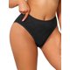thumbnail image 4 of INSPIRE CHIC Bragas de Mujer de Cintura Media, Corte Alto, Cobertura Completa con Patrón de Cuadros, Pequeño Negro, 4 of 5