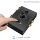 thumbnail image 2 of Conmutador de audio RCA L/R (2 entradas, 1 salida), estéreo analógico silencioso con control de volumen, selector de audio y distribuidor de sonido para auriculares, altavoces de PC., 2 of 5