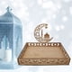 thumbnail image 3 of Bandeja Eid Mubarak, plato decorativo de madera para mesa Eid Mubarak, bandeja para postres y pasteles para decoración de Ramadán, ideal para fiestas islámicas, dulces, pasteles y galletas., 3 of 5