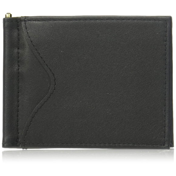 Cartera Royce Leather con clip para billetes y bloqueo RFID, negra