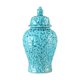 thumbnail image 4 of Organizador De Almacenamiento De Tarros De Jengibre Colección Hueca Arreglo Floral Temple Jar Azul, 4 of 5