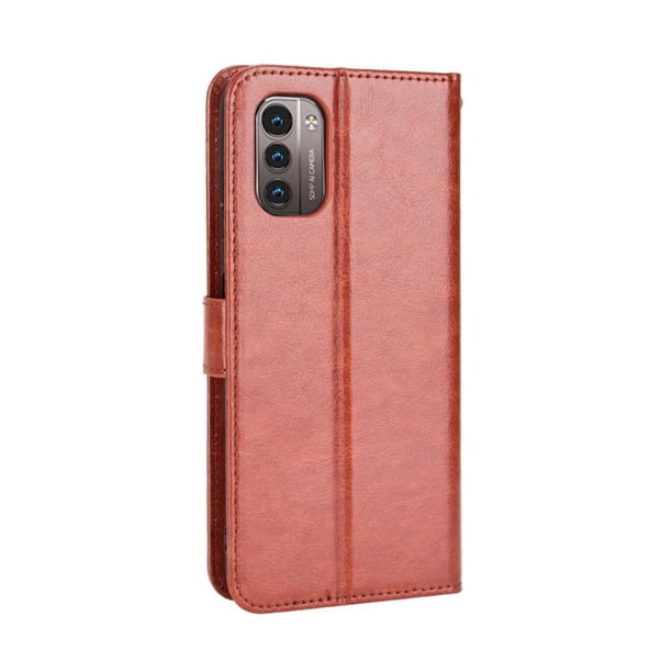 Funda tipo libro para Nokia G21/G11, cartera todo‑en‑uno, funda multifuncional con tarjetero y correa de muñeca desmontable