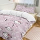 thumbnail image 3 of Love Hello Kitty Comforter Twin SizeComforter Set for Kids Girls3Pcs Bedding Set Printed Comforter with 2 PillowcasesDown AlternativeSoft and Lightweight Bed Sheets, 3 of 5