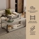 thumbnail image 2 of Mesa De Centro Moderna Minimalista 2 Niveles 100x48x43 Gris, 2 of 8