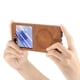 thumbnail image 5 of Magnetic Slim Case for Samsung Galaxy Z Flip 6 with Camera Guard & Anti-Scratch Back Brown, 5 of 6