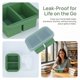 thumbnail image 4 of REGALWOVEN Caja Bento para Adultos, Contenedor de Preparación de Comidas a Prueba de Fugas de Silicona de 500ml para Trabajo y Viajes Verde-1, 4 of 6