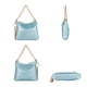 thumbnail image 3 of Bolso de hombro de mujer MKF Collection - Brigitte, Vegan Leather, Versatile Handbag, Color Metallic Lilac, 3 of 3