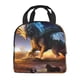 thumbnail image 2 of Dragón Bolsa Térmica Portátil con Forro de Aluminio Grueso, Bolsa Térmica Impermeable y Hermética para Trabajo, Escuela y Picnic, Nevera Portátil para Entrega de Comida para Adultos y Niños 22*20*13cm, 2 of 6