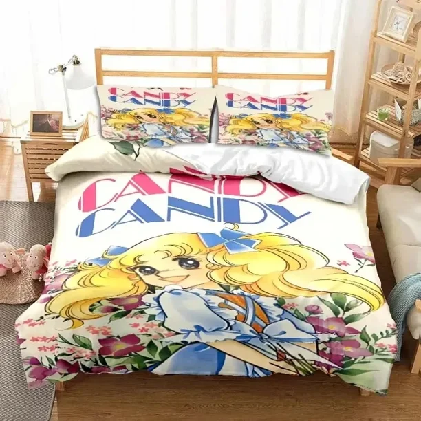 Manga Candy Candy Bedding Set Duvet Cover Bed Set Quilt Cover Pillowcase Comforter Boys Adult Bedding Set Bed Sheets