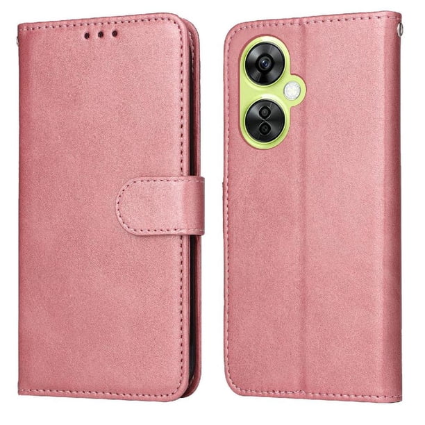 Funda Billetera para OnePlus Nord CE 3 Lite con Porta Tarjetas y Soporte Ajustable Rosa