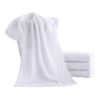 Genérico - Pack 6 Toallas De Baño Blanca Algodón 73X34 Cm