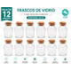 thumbnail image 1 of Frascos de Vidrio 150ml Pack 12 con Tapa Corcho Botellas Decorativas Dulces Regalos BM, 1 of 3
