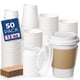 thumbnail image 1 of Vasos De Café Desechables Aptos Para Preparación De Comidas 350 Ml Paquete De 50 Unidades Con Tapas, 1 of 7