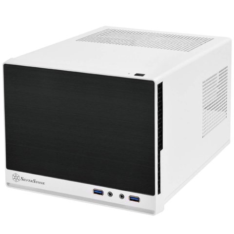 Maletín Para Ordenador Silverstone Sg13Wb-Q Mini-Dtx/Mini-Itx Negro/Blanco