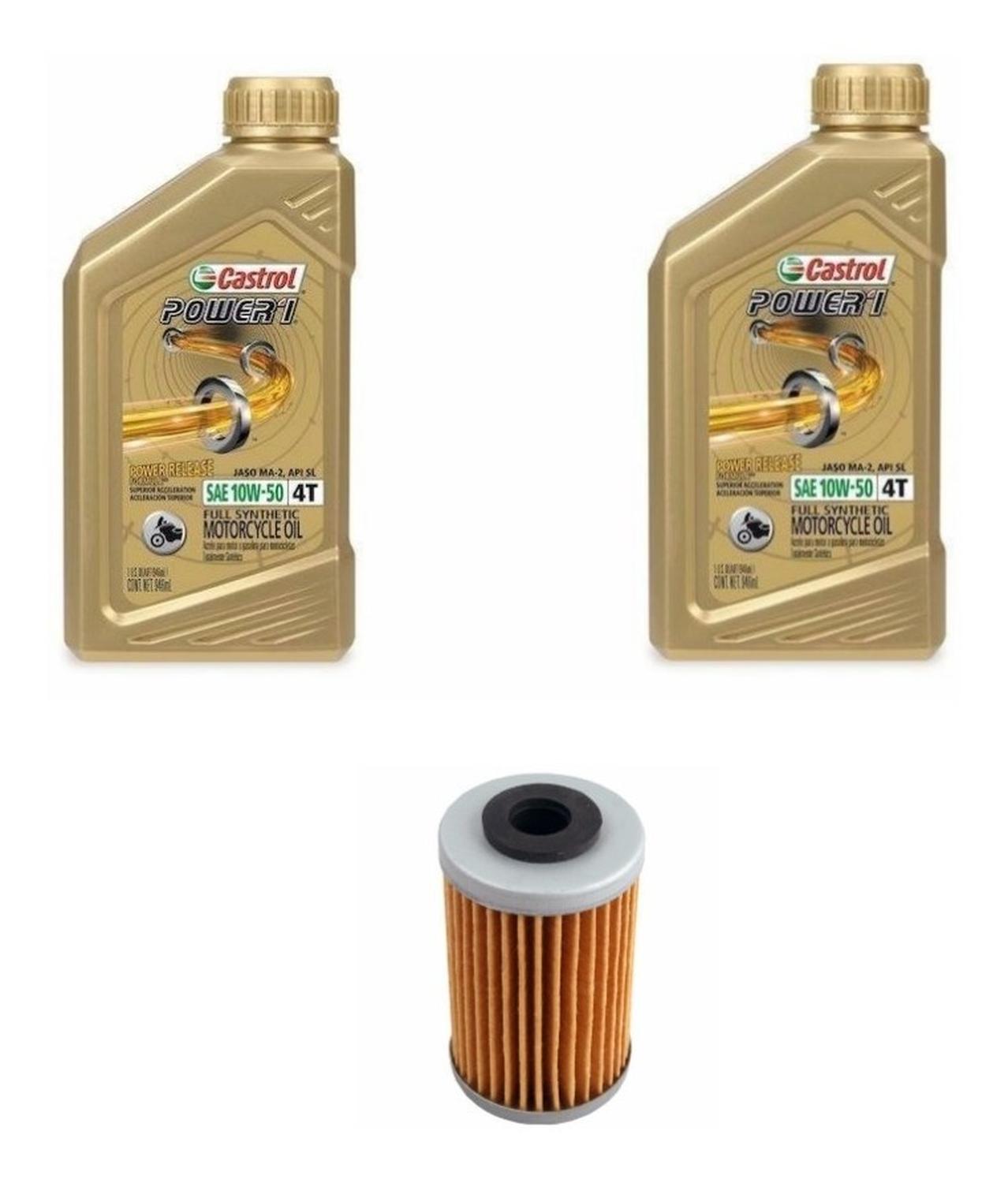 Castrol - Kit Mantencion Para Yamaha Fz25 / Ybr 250 / Ys 250 / Xtz 250