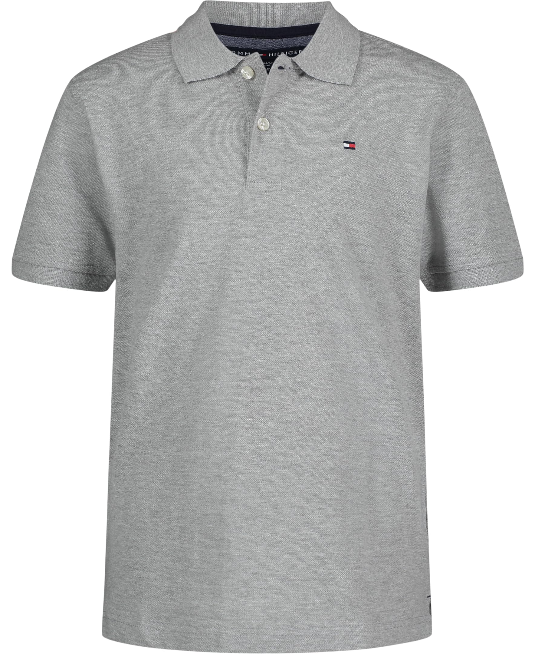 Polo Tommy Hilfiger Para Niños, Manga Corta, Gris Hiedra, 16-18