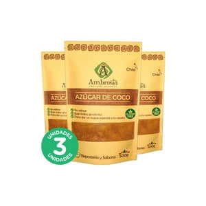 Ambrosia Spa - Pack 3, Azúcar De Coco 500Gr